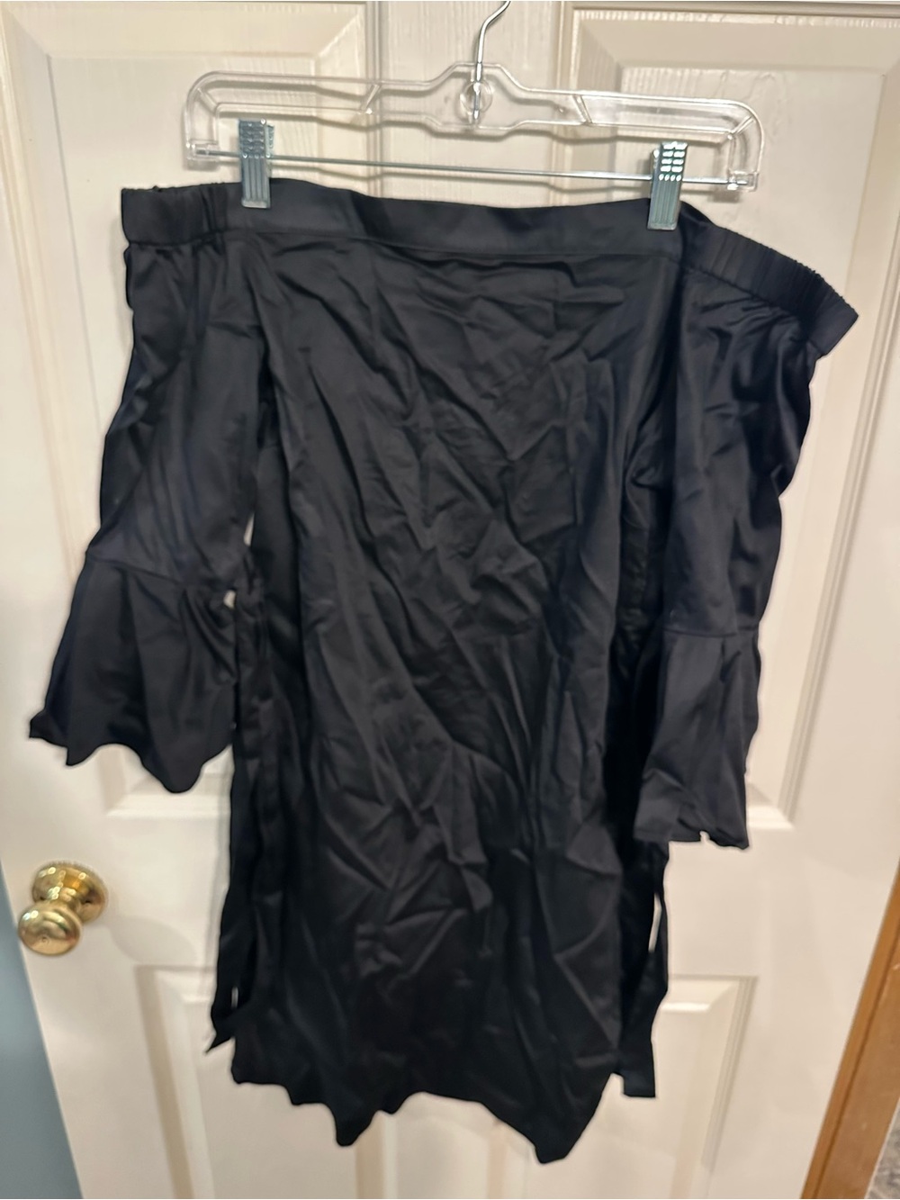 H&M Black Off-the-Shoulder Asymmetrical Dress